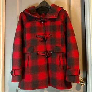 Pendleton Roslyn Plaid Wool Blend Duffle Coat XS